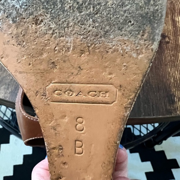 Coach wedge sandals size 8 - Picture 6 of 7